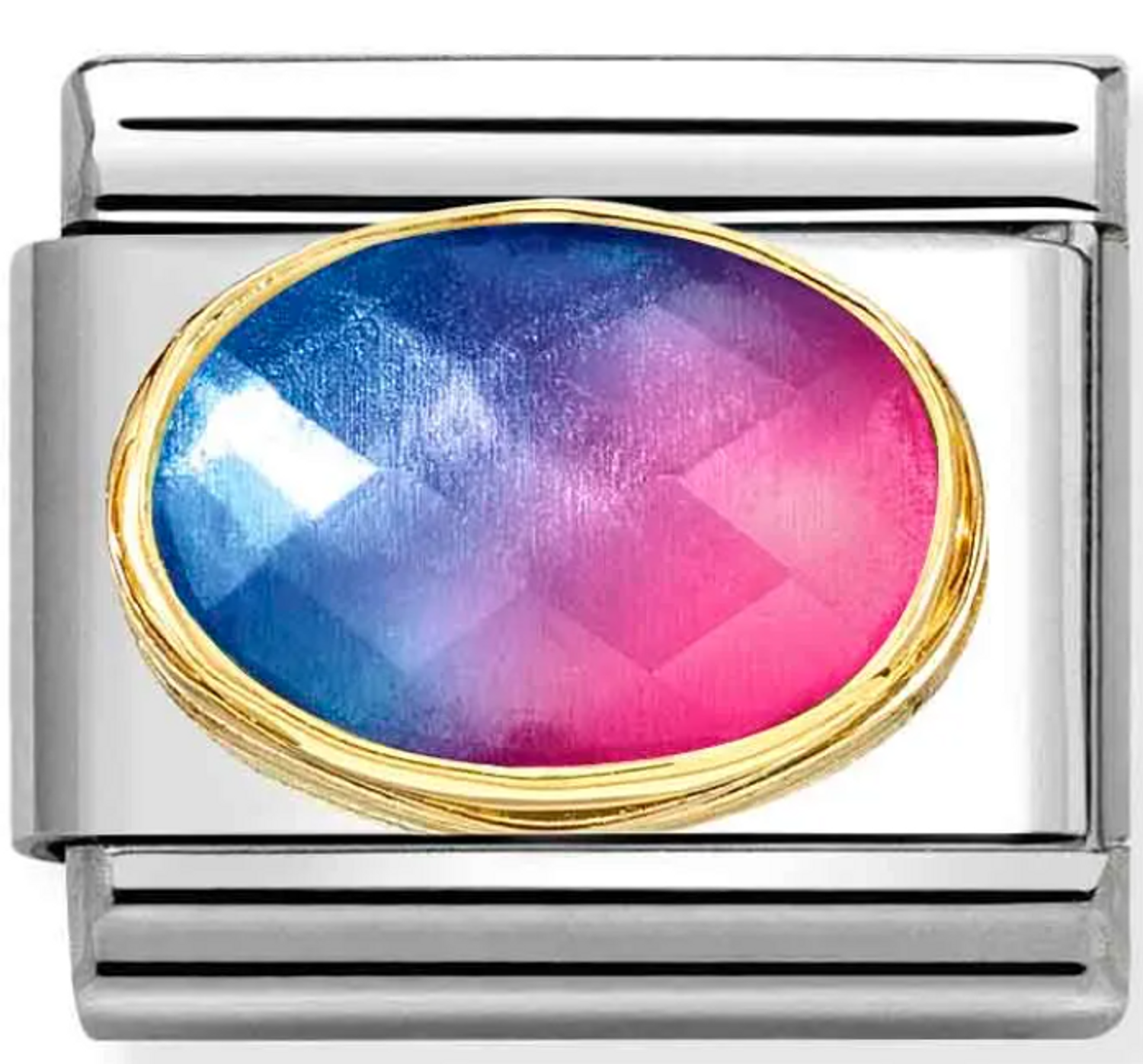 Nomination Link 18K zawieszka złoto Kamień z gradientem 030612 036.png